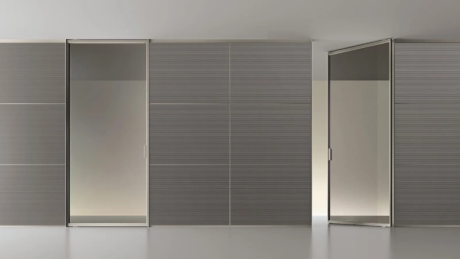 Air Pure Platino ve Cam iç kapı Rimadesio