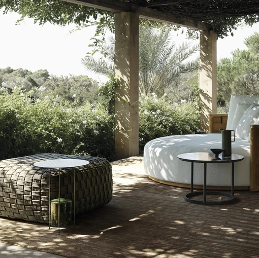 Molteni & C Hyde kumaş pufları